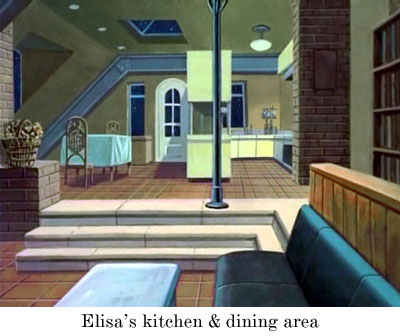 Elisa's kitchen and dining area